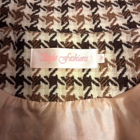 NEW Women’s Cream Brown Double-Breasted Lined Trench Coat Winter Outerwear 14 L - Picture 10 of 10